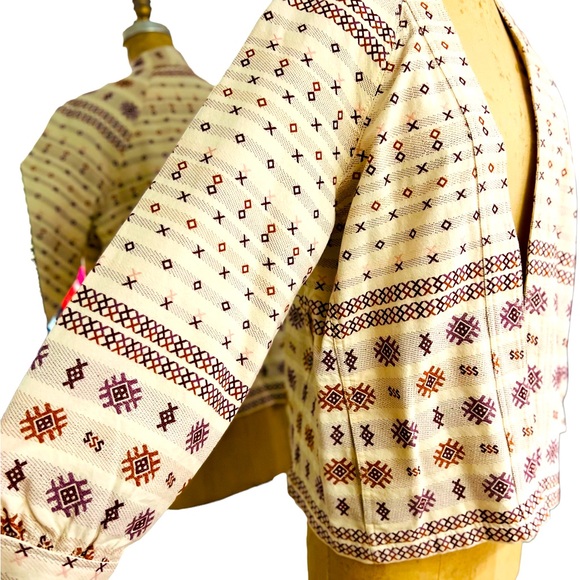 NWT Madewell Jacket Open front Bohemian Size S 100% cotton side pockets - Picture 4 of 11